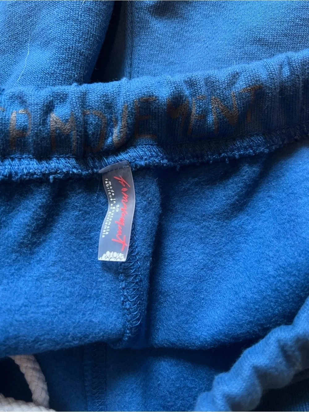 Free People Blue Athletic Fleece Shorts